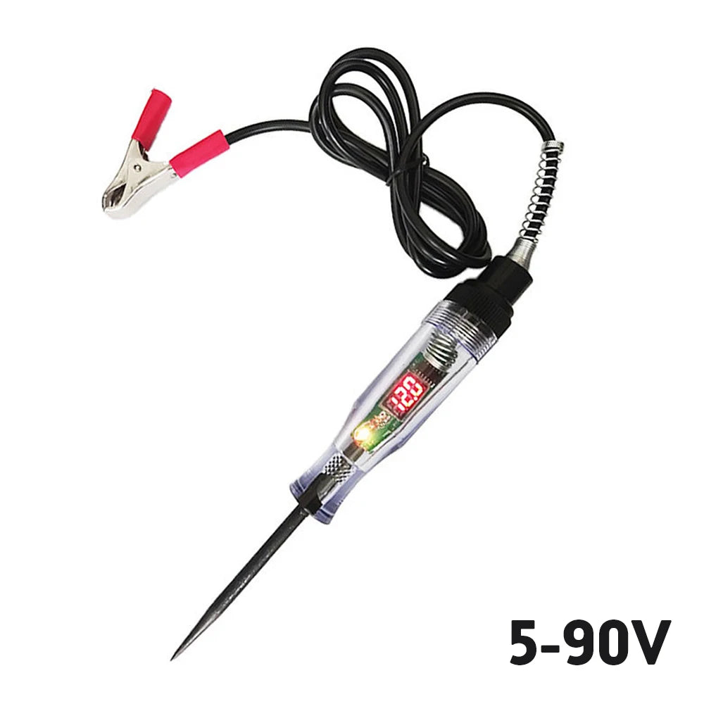 Auto Voltage Circuit Tester  DC Digital Display Long Probe Pen 6V 12V 24V