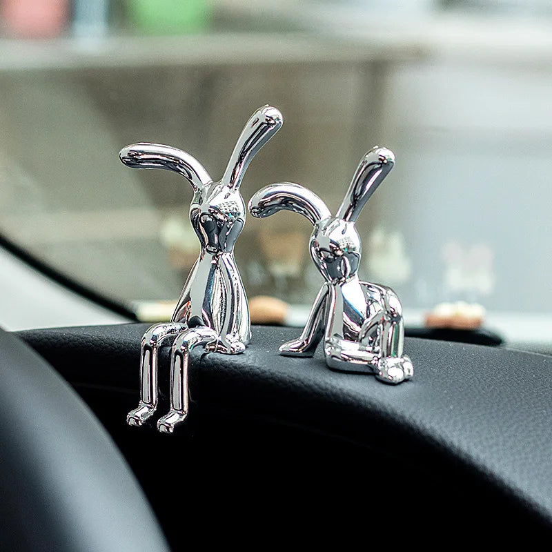 Silver Cartoon animal Dashboard decor