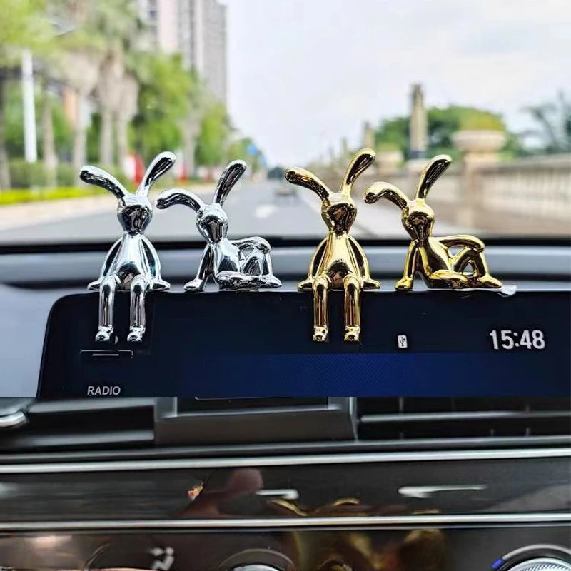 Silver Cartoon animal Dashboard decor