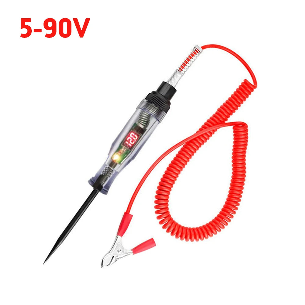 Auto Voltage Circuit Tester  DC Digital Display Long Probe Pen 6V 12V 24V