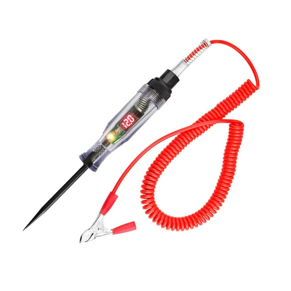 Auto Voltage Circuit Tester  DC Digital Display Long Probe Pen 6V 12V 24V