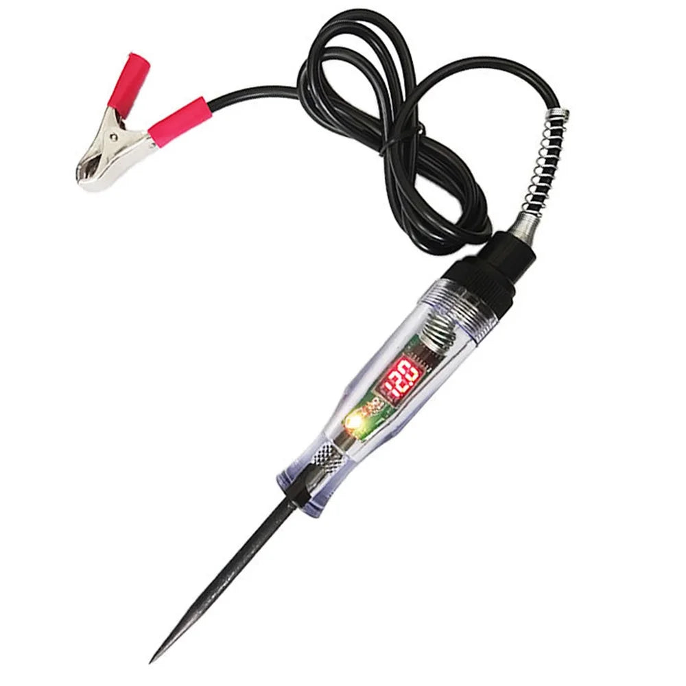 Auto Voltage Circuit Tester  DC Digital Display Long Probe Pen 6V 12V 24V