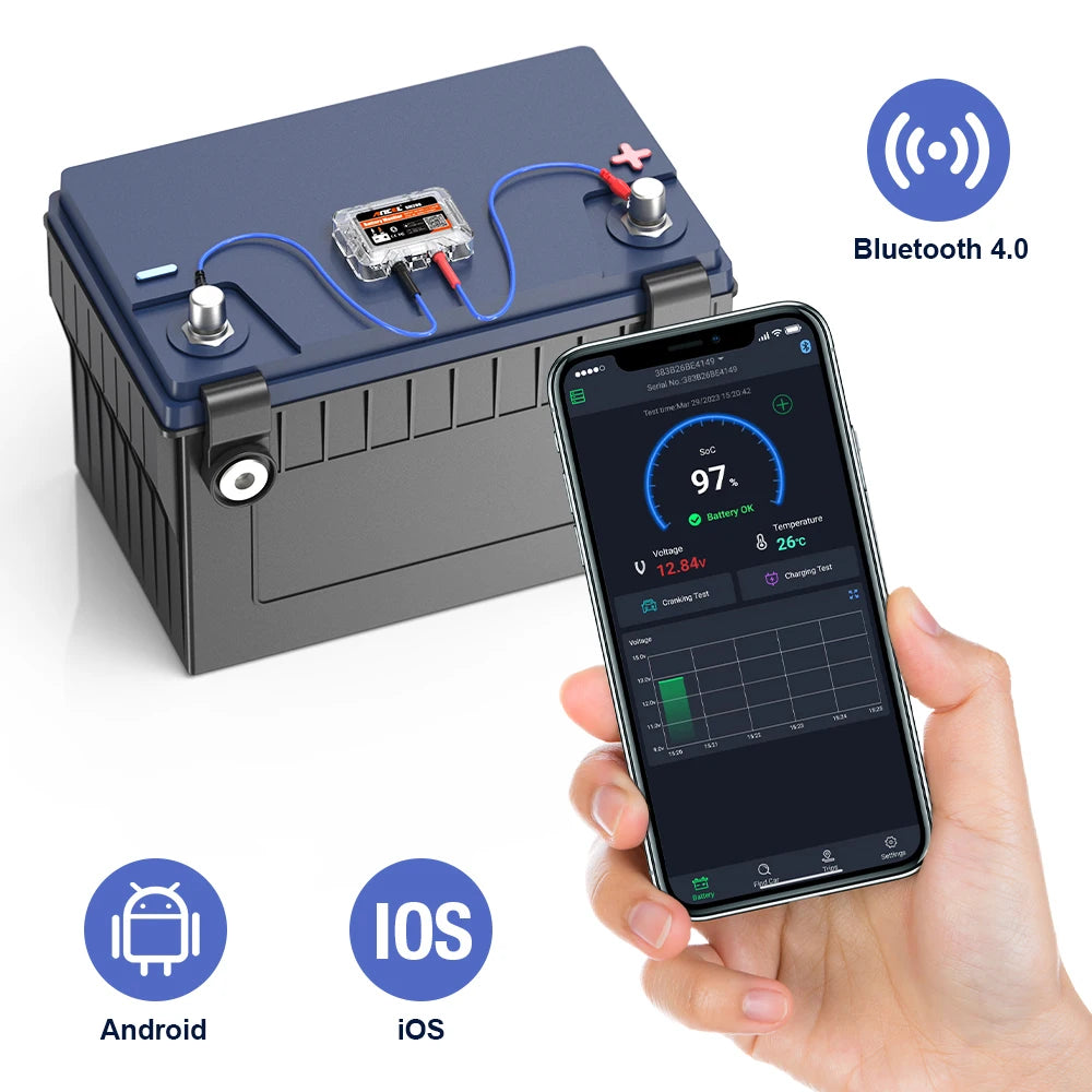 ANCEL BM200 12V Car Battery Tester and Monitor